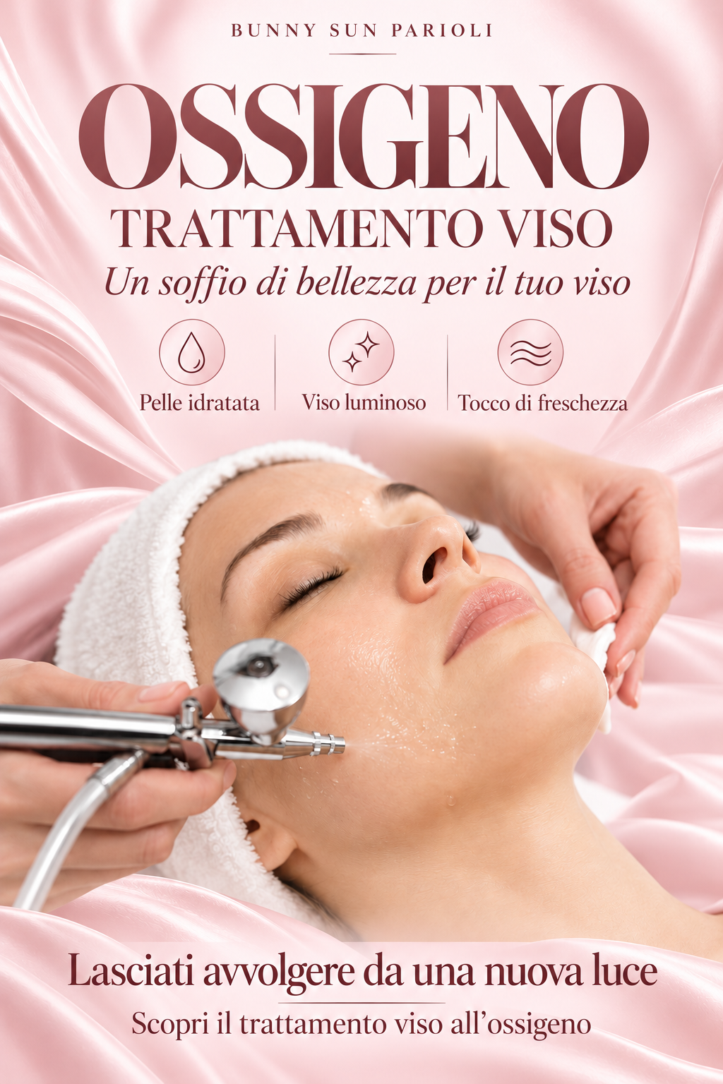 Trattamento viso all’ossigeno rosa